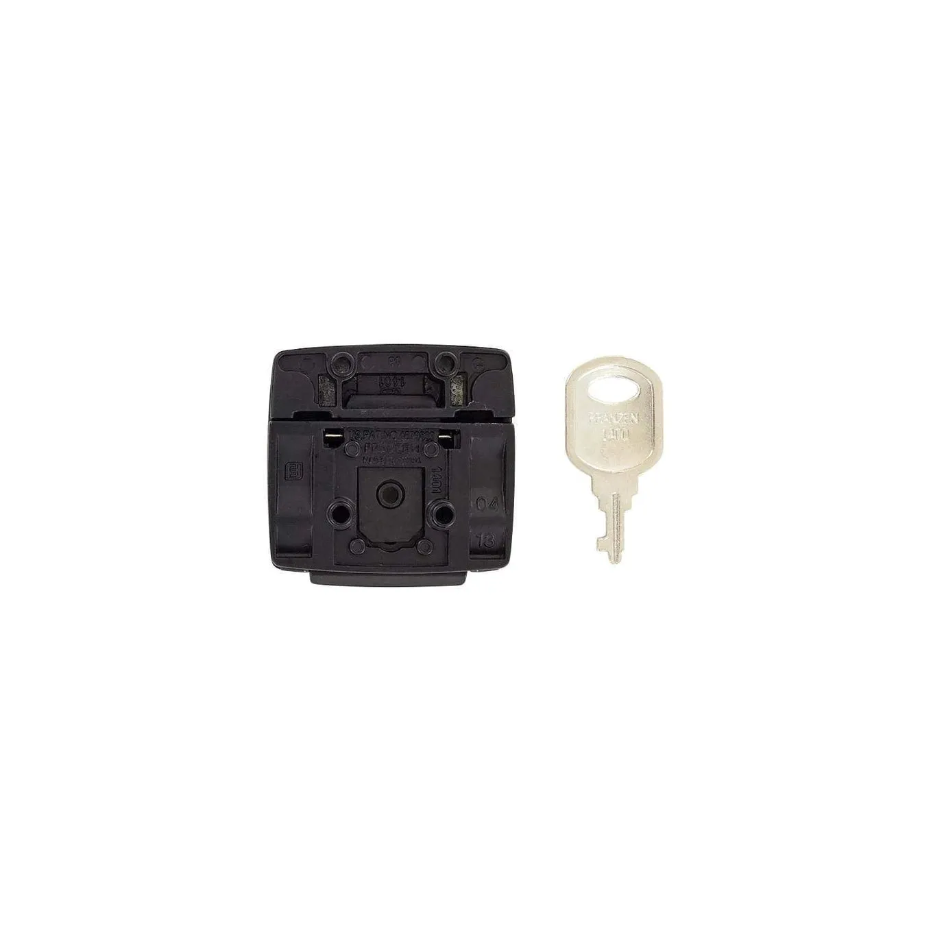 1 13/16" Black, Lock, Zinc Alloy, #L-1621-BLK