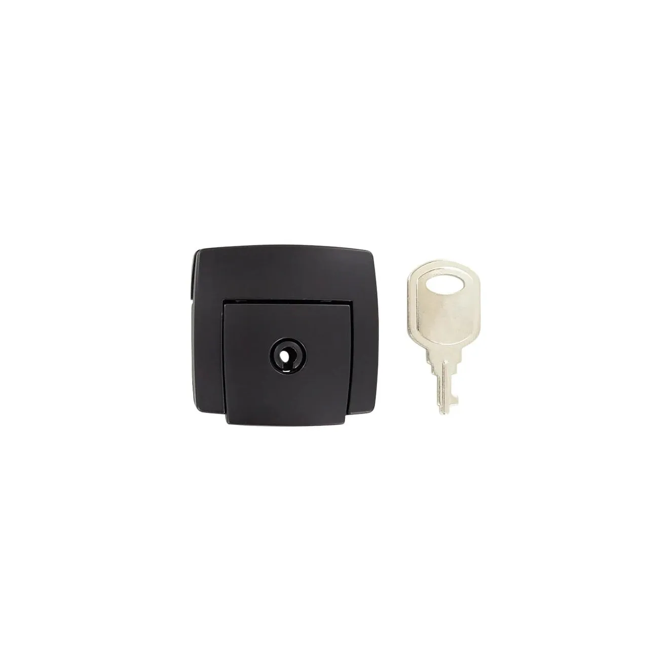 1 13/16" Black, Lock, Zinc Alloy, #L-1621-BLK