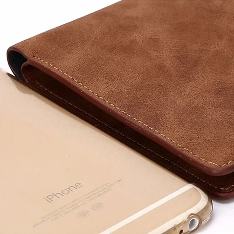 2023 New Fashion PU Leather Men's Wallet With Coin Bag Zipper Small Money Purses Dollar Slim Purse New Design Money Wallet