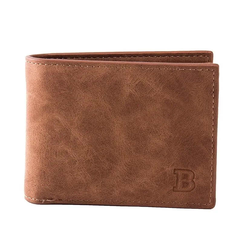 2023 New Fashion PU Leather Men's Wallet With Coin Bag Zipper Small Money Purses Dollar Slim Purse New Design Money Wallet