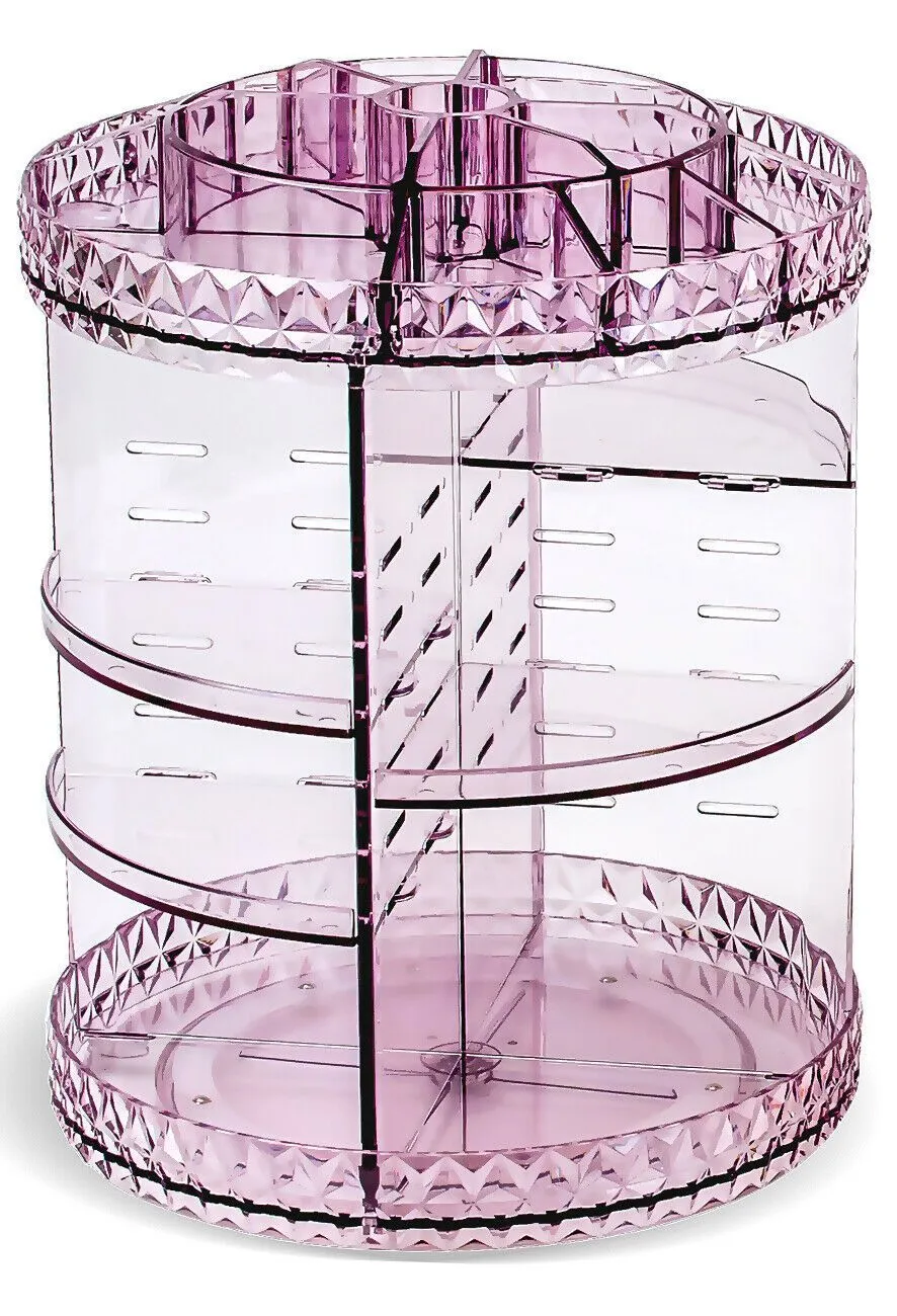 Adjustable Rotating Cosmetic Makeup Organizer Storage Box