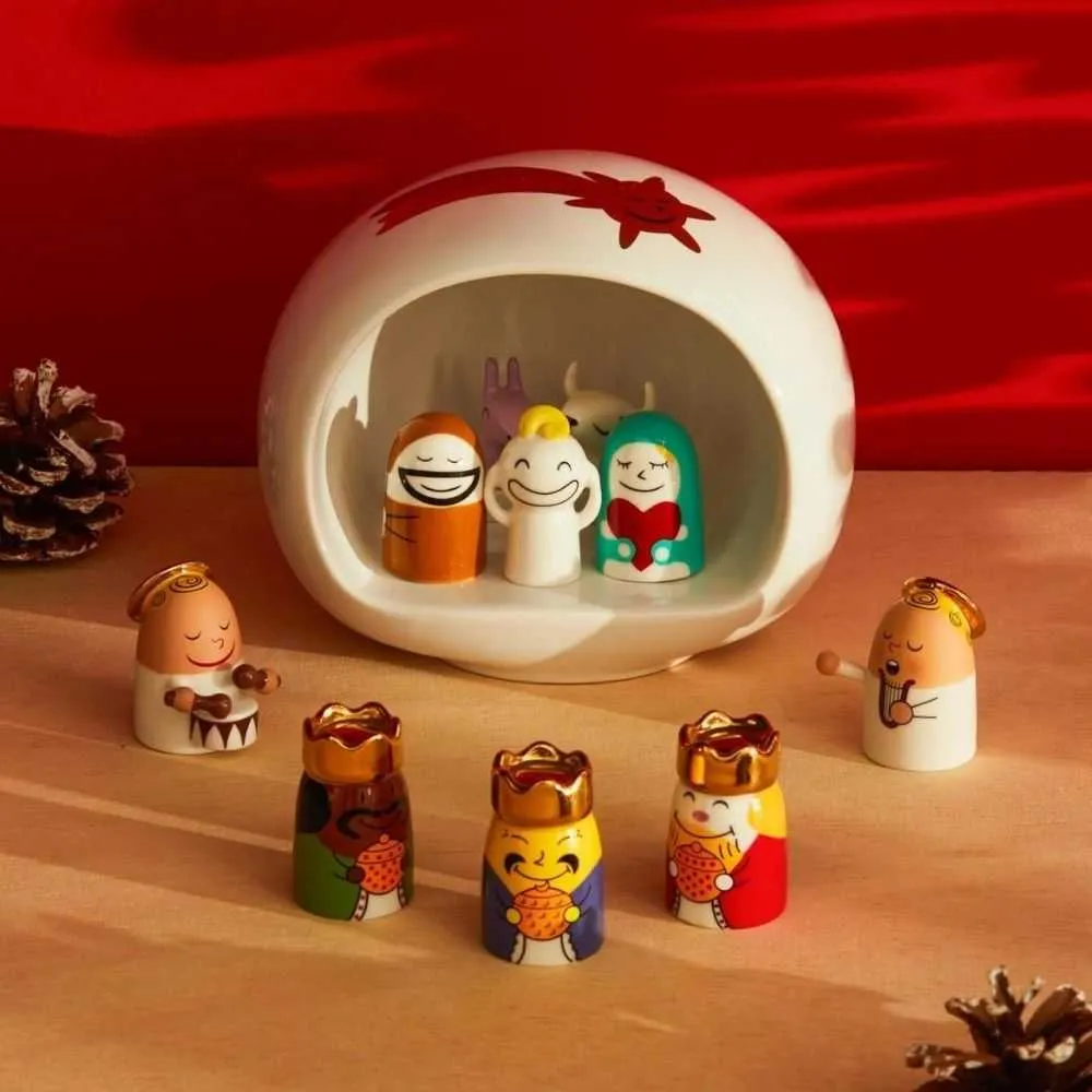 Alessi AMGI10SET Presepe set of 10 figurines in porcelain