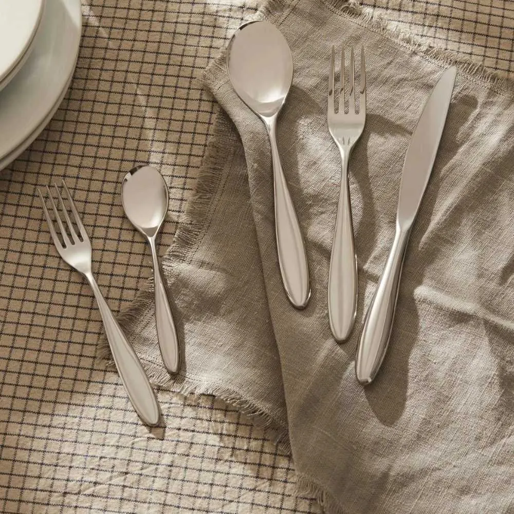 Alessi SG38/5 Mami dessert fork in steel