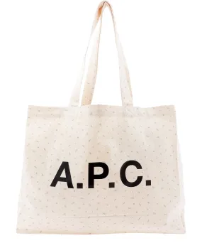 A.P.C Logo Printed Tote Bag