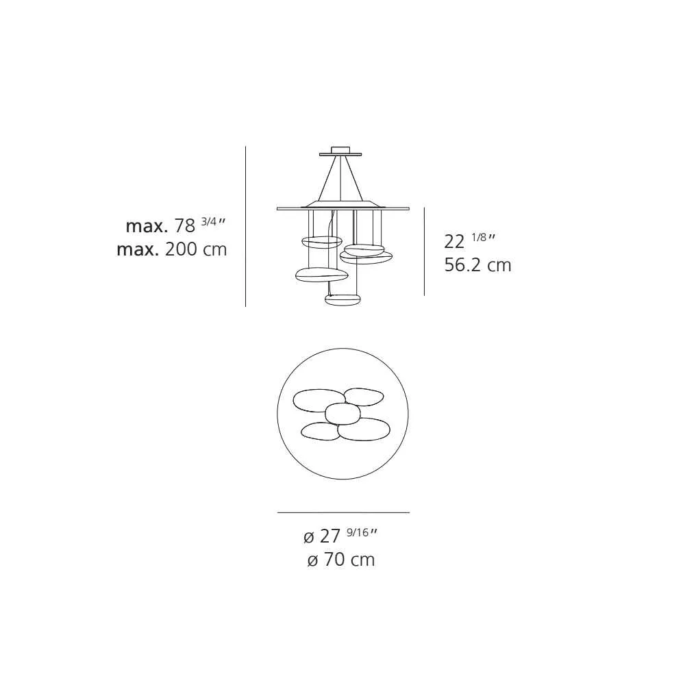 Artemide Mercury Mini suspension lamp LED 3000K