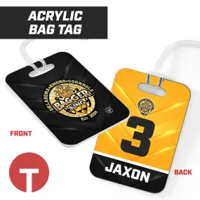 Bagger King - Oklahoma Hmong Cornhole - Hard Acrylic Bag Tag