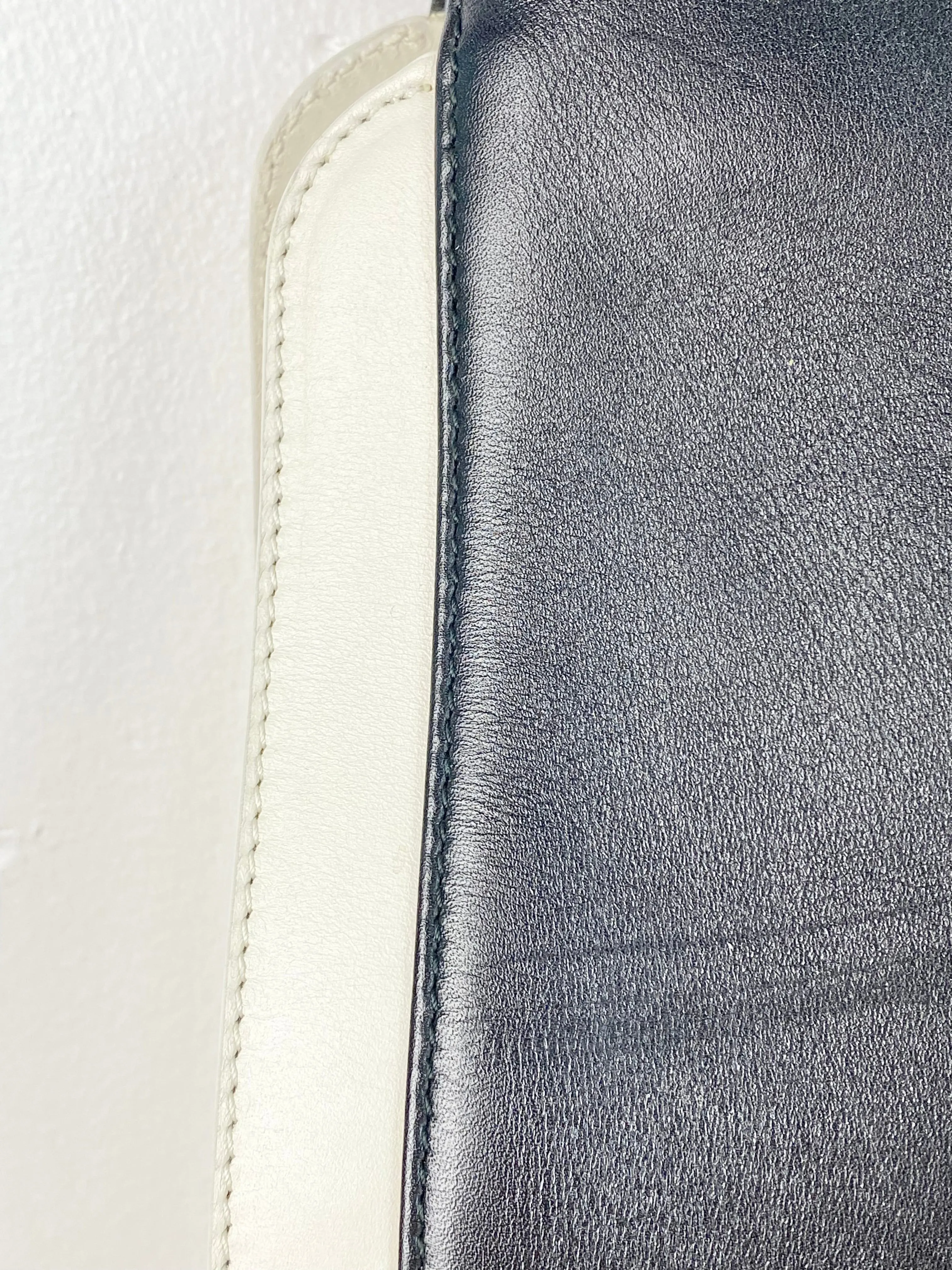 Bally Large Monochromatic Leather Tote Bag