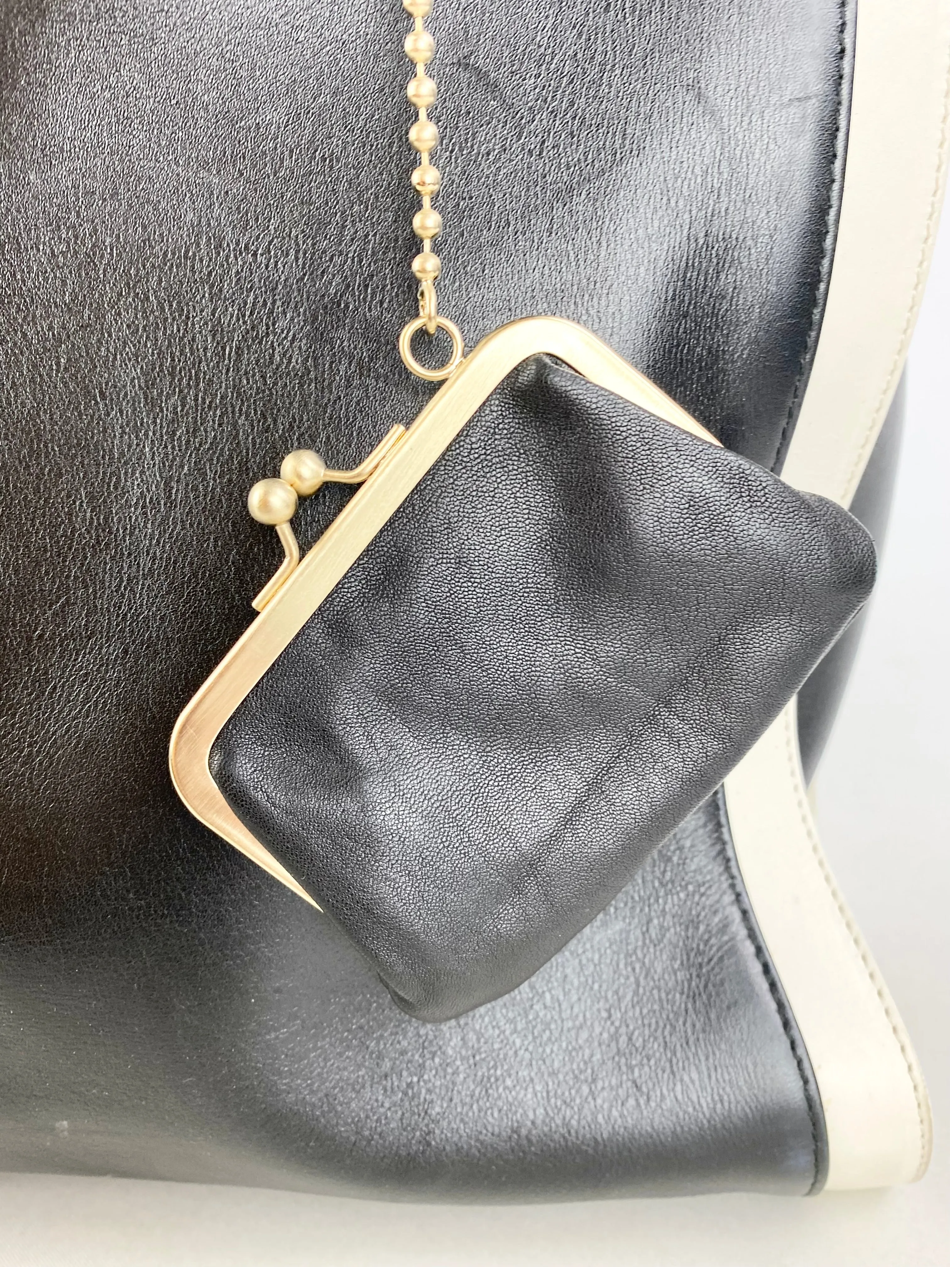 Bally Large Monochromatic Leather Tote Bag
