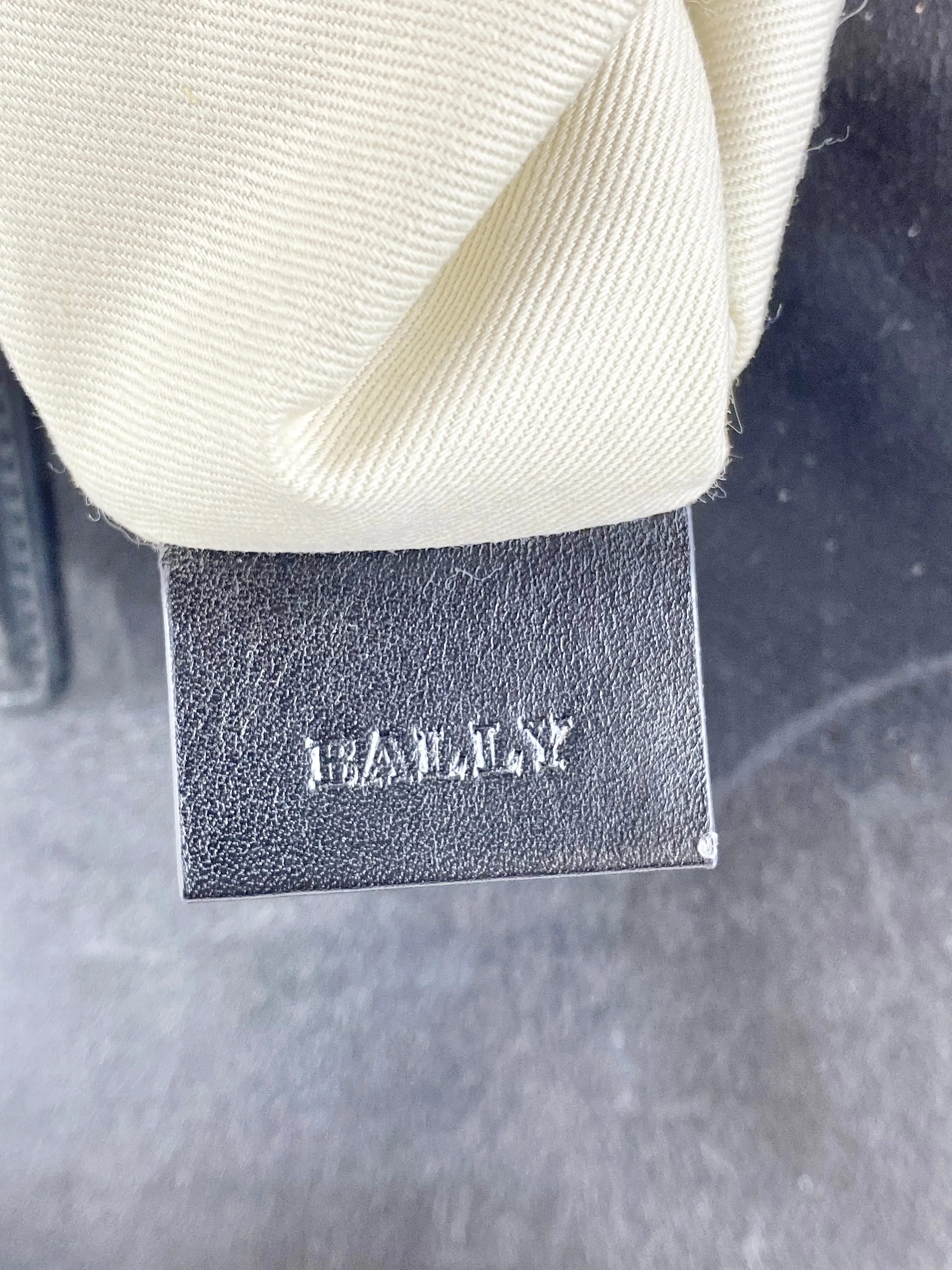 Bally Large Monochromatic Leather Tote Bag