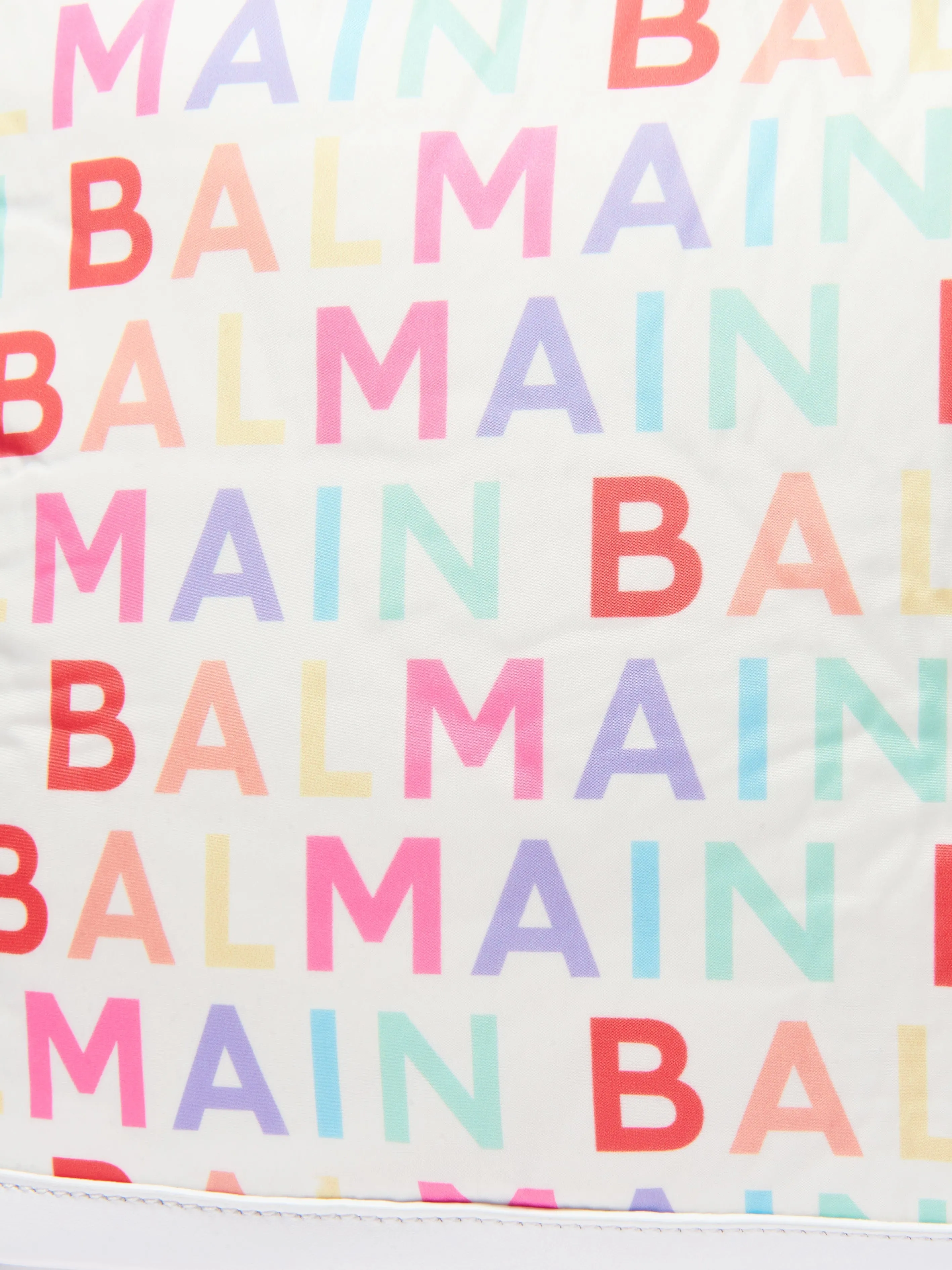 Balmain Baby Logo Print Changing Bag in Multicolour