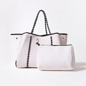 BASIC WHITE SET - EVERYDAY TOTE AND POUCH