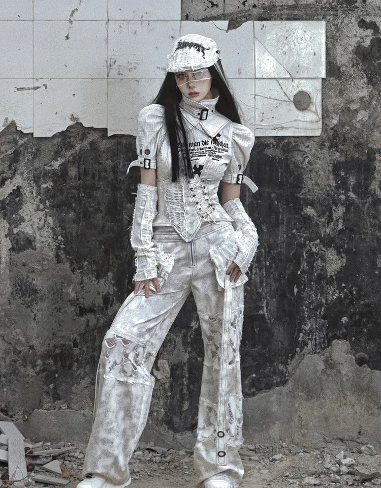 [Blood Supply] Madhouse Distressed Workwear Pants