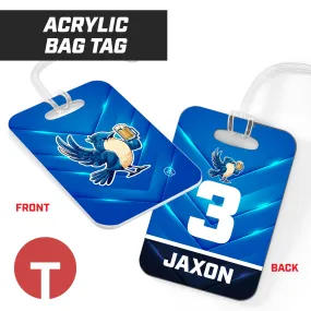 Bluebirds - Hard Acrylic Bag Tag