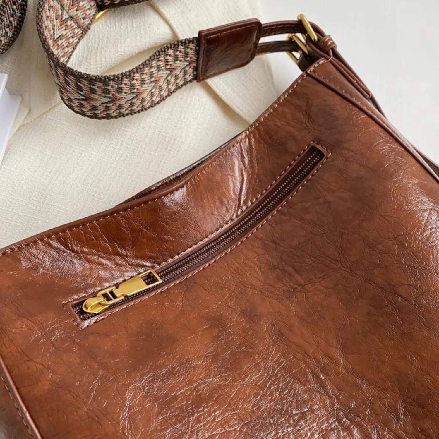 Bohemian Textured Large Capacity Tote Bag