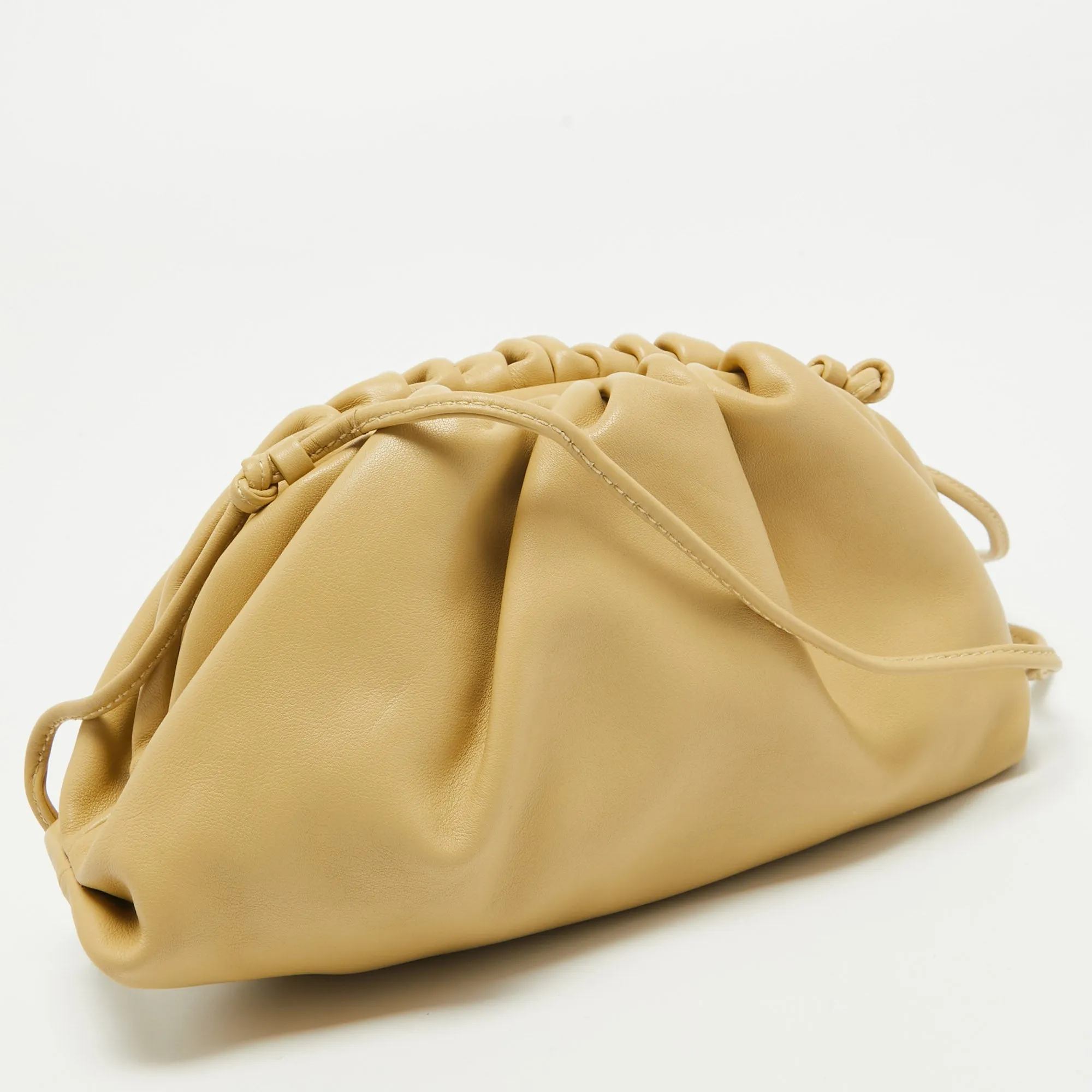 BOTTEGA VENETA Porridge Leather Mini The Pouch Bag
