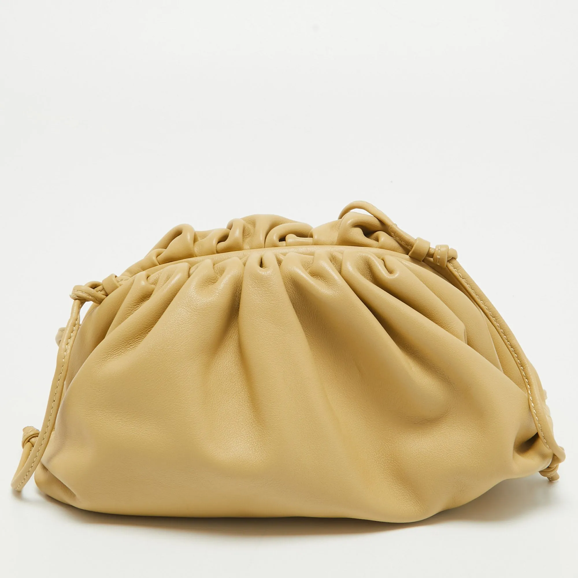 BOTTEGA VENETA Porridge Leather Mini The Pouch Bag