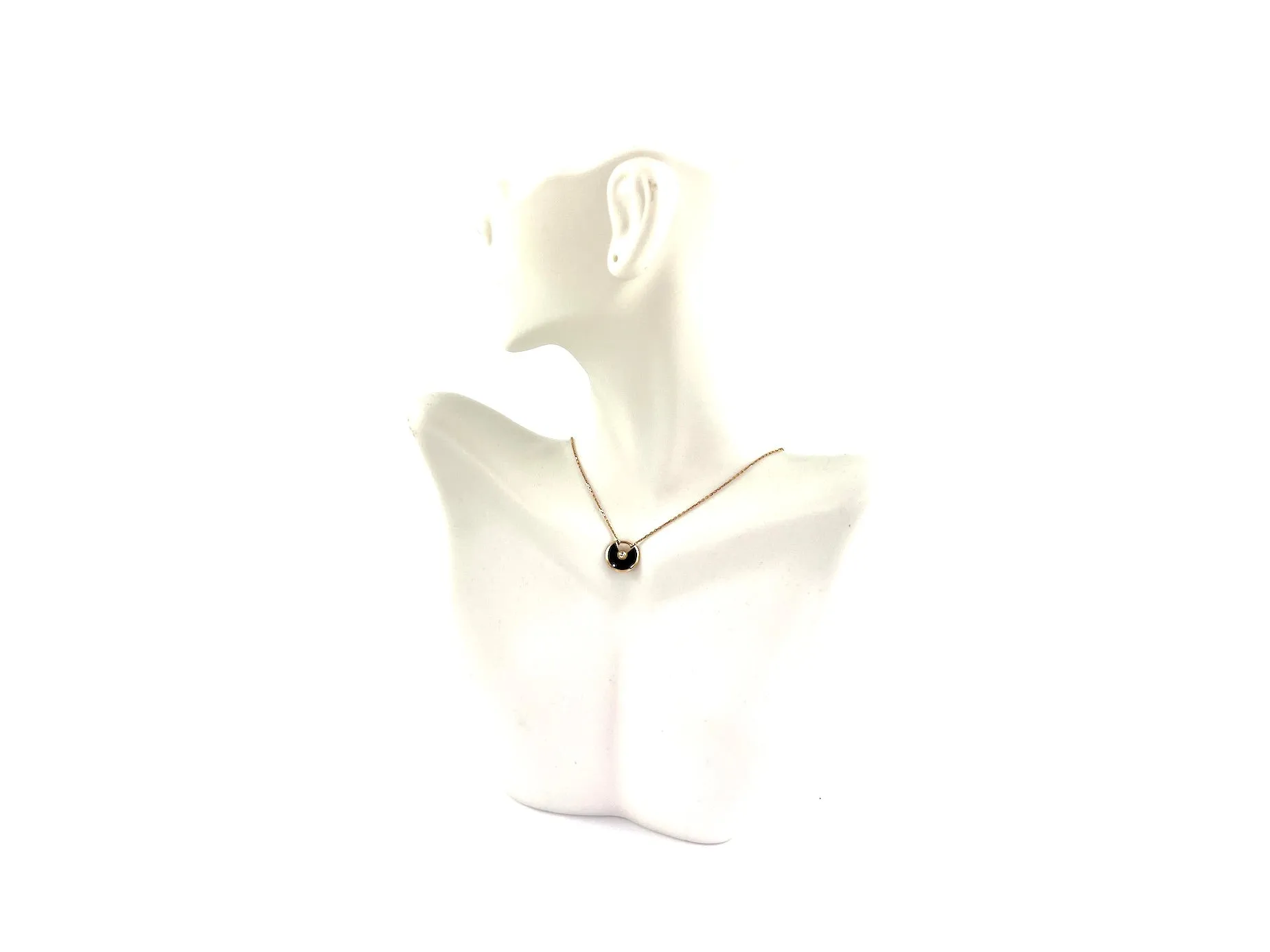 Cartier Amulette De Cartier XS Onyx Diamond Pendant Necklace