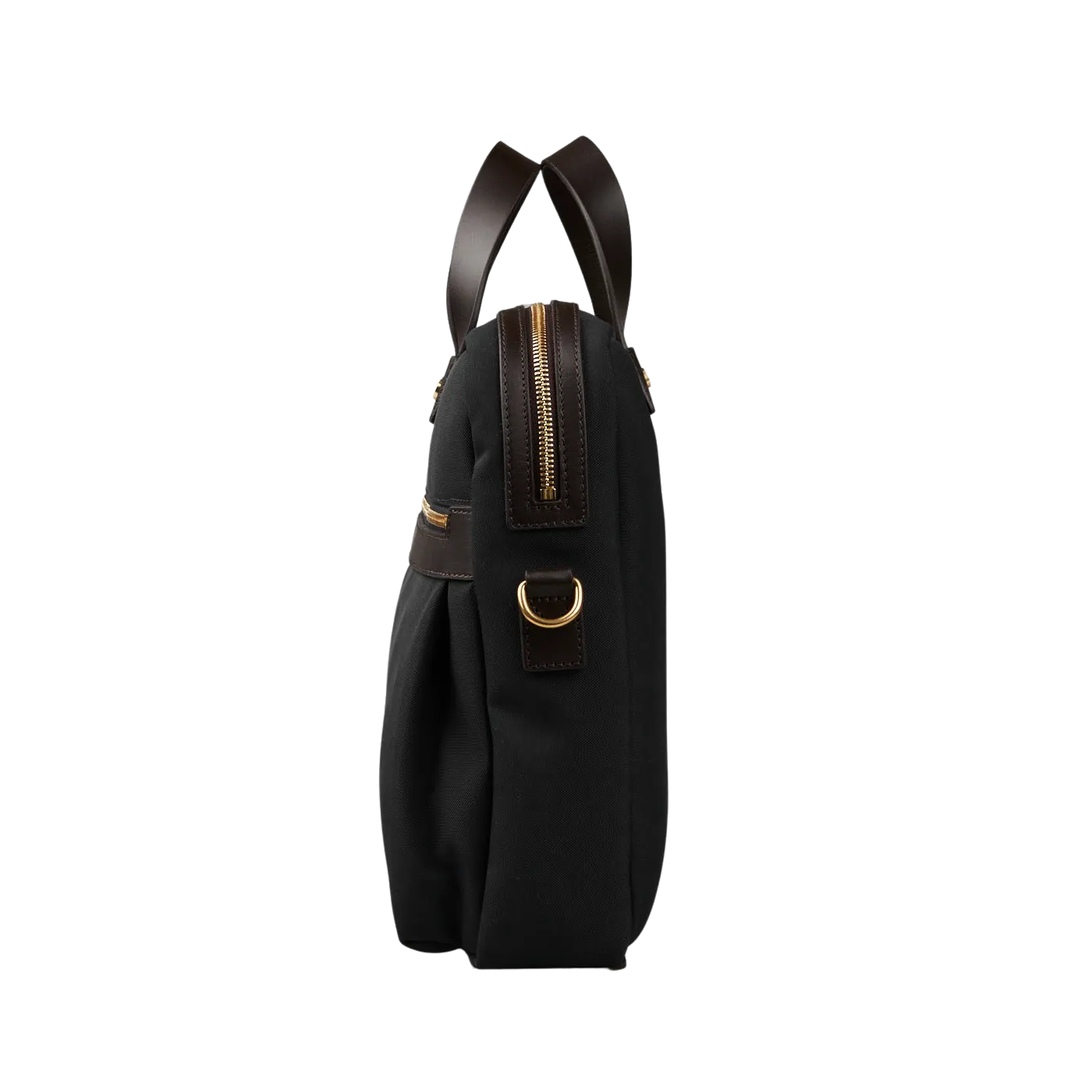 Coal Black M/S Canvas Office Briefcase