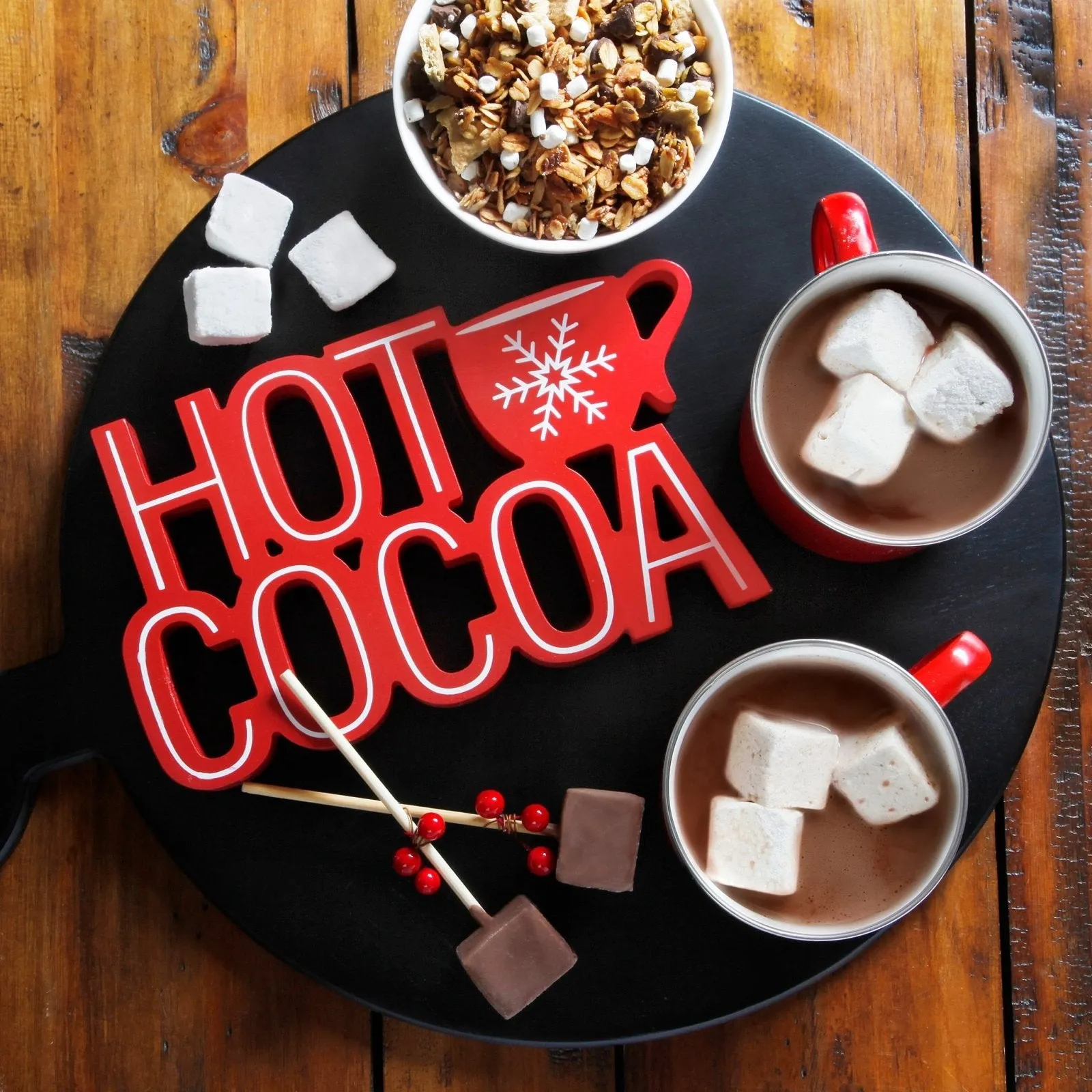 Cozy Campfire Hot Chocolate Gift Set with 2 Thermosteel Mugs