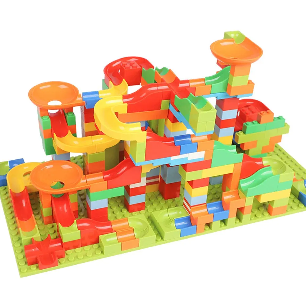 Creative Marble Race Track Building Set - 165/330pcs Fun Blocks