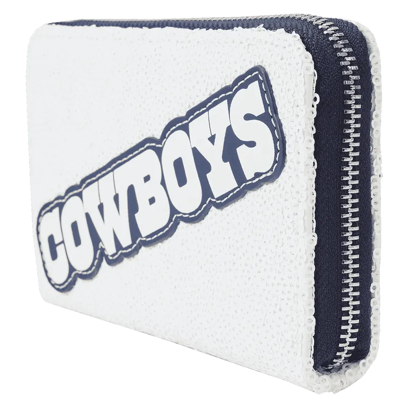 Dallas Cowboys - NFL Sequin Zip Around Wallet