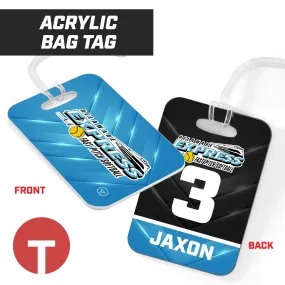 Delaware Express - Hard Acrylic Bag Tag