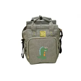 Elphybaby Carry All Nappy Bag Dinosaur shape - Grey