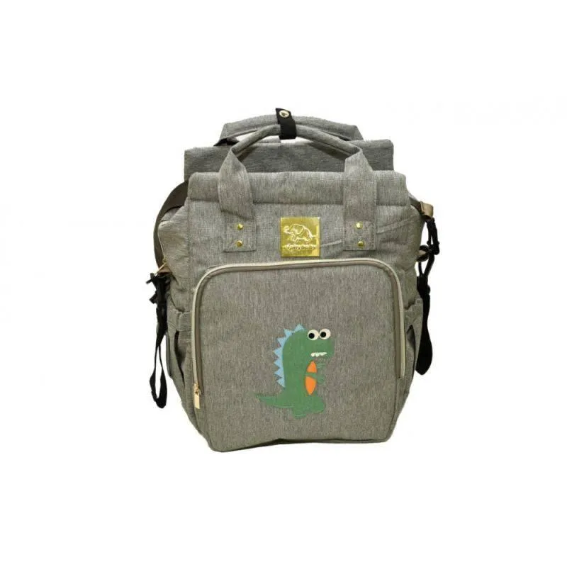 Elphybaby Carry All Nappy Bag Dinosaur shape - Grey