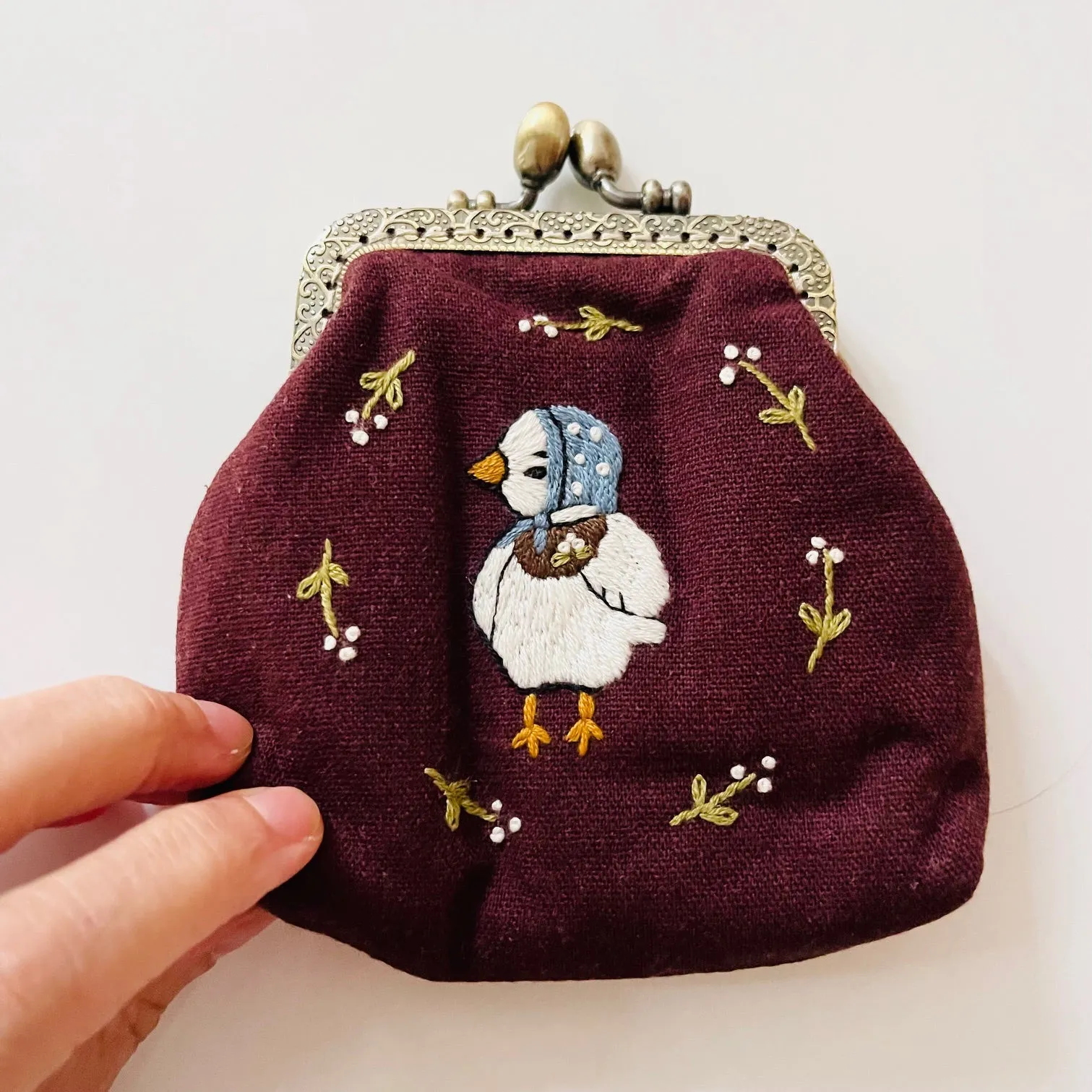 Embroidered Coin Purse | Handmade
