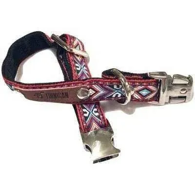 Finnigan Small Dog Collar: Personalised Engraving & Designer Fabrics