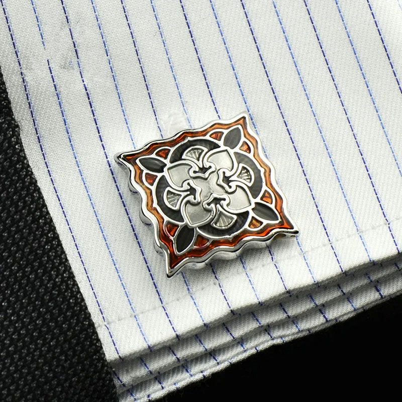 FLEXFIL  Designer Fashion Men's Classic Ornate Cuff Links