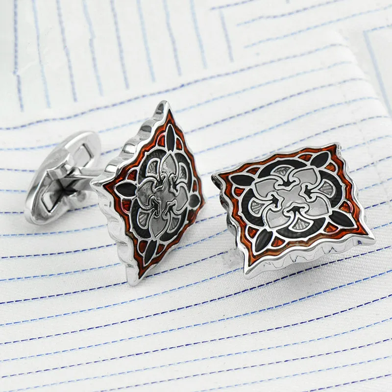 FLEXFIL  Designer Fashion Men's Classic Ornate Cuff Links