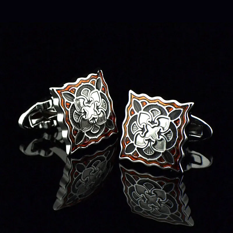 FLEXFIL  Designer Fashion Men's Classic Ornate Cuff Links