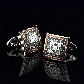 FLEXFIL  Designer Fashion Men's Classic Ornate Cuff Links