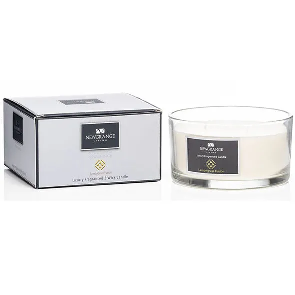 FRESH LINEN LUXURY 3-WICK CANDLE
