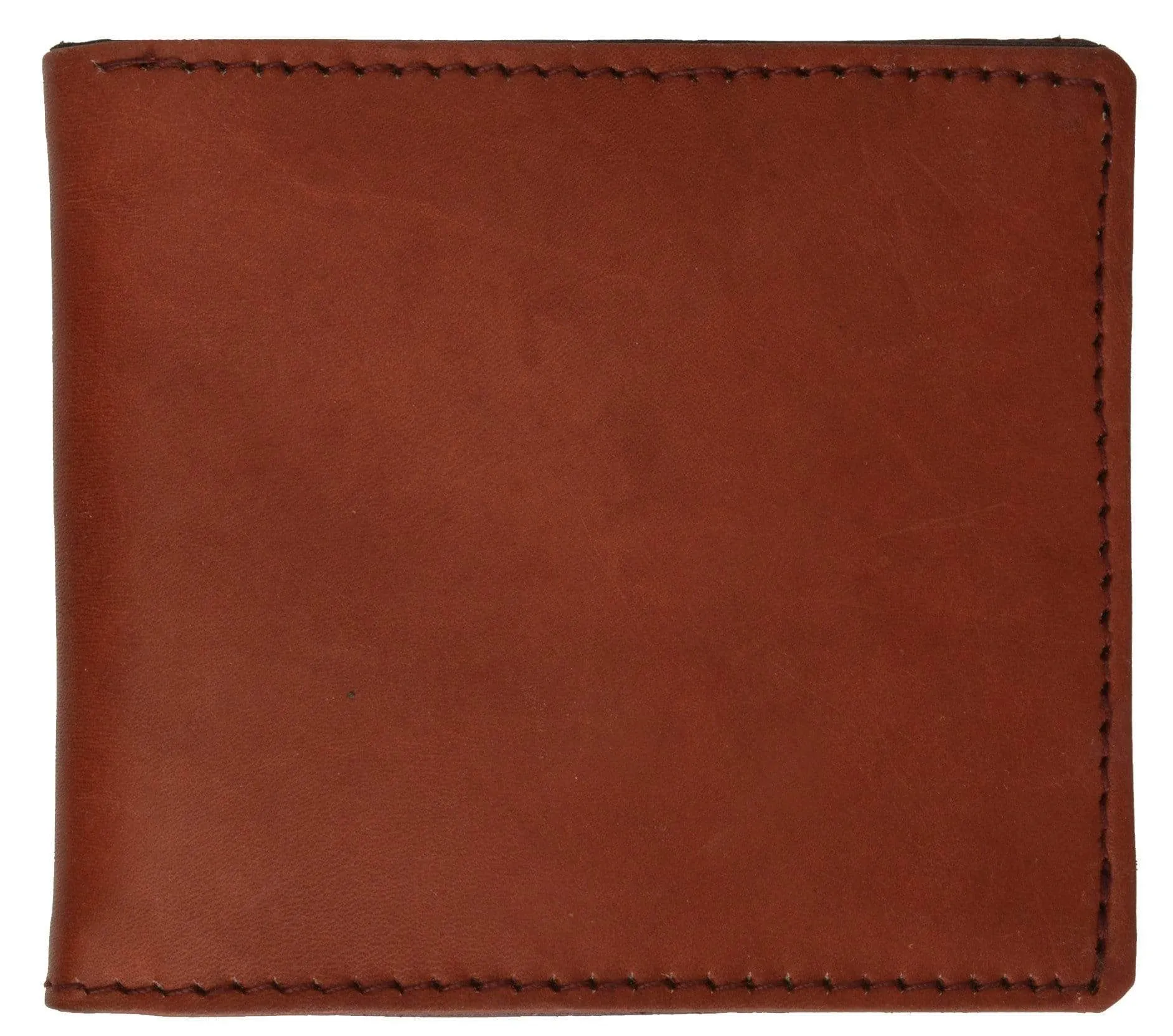 Genuine Leather Bifold Center Money Clip Wallet with Twin ID Window 1362 CF (C)