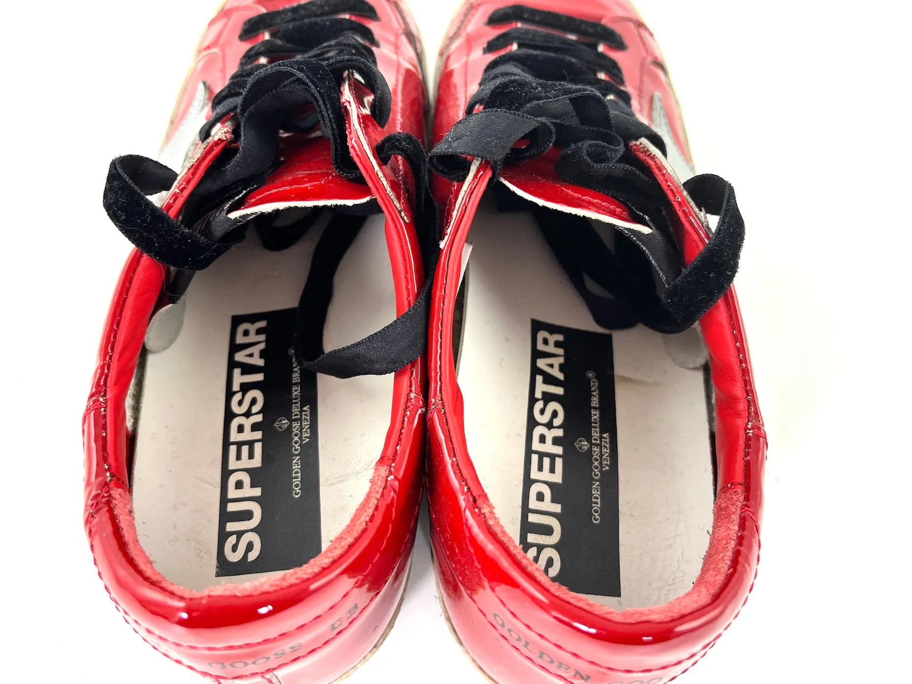 GOLDEN GOOSE Superstar Red Sneakers 40