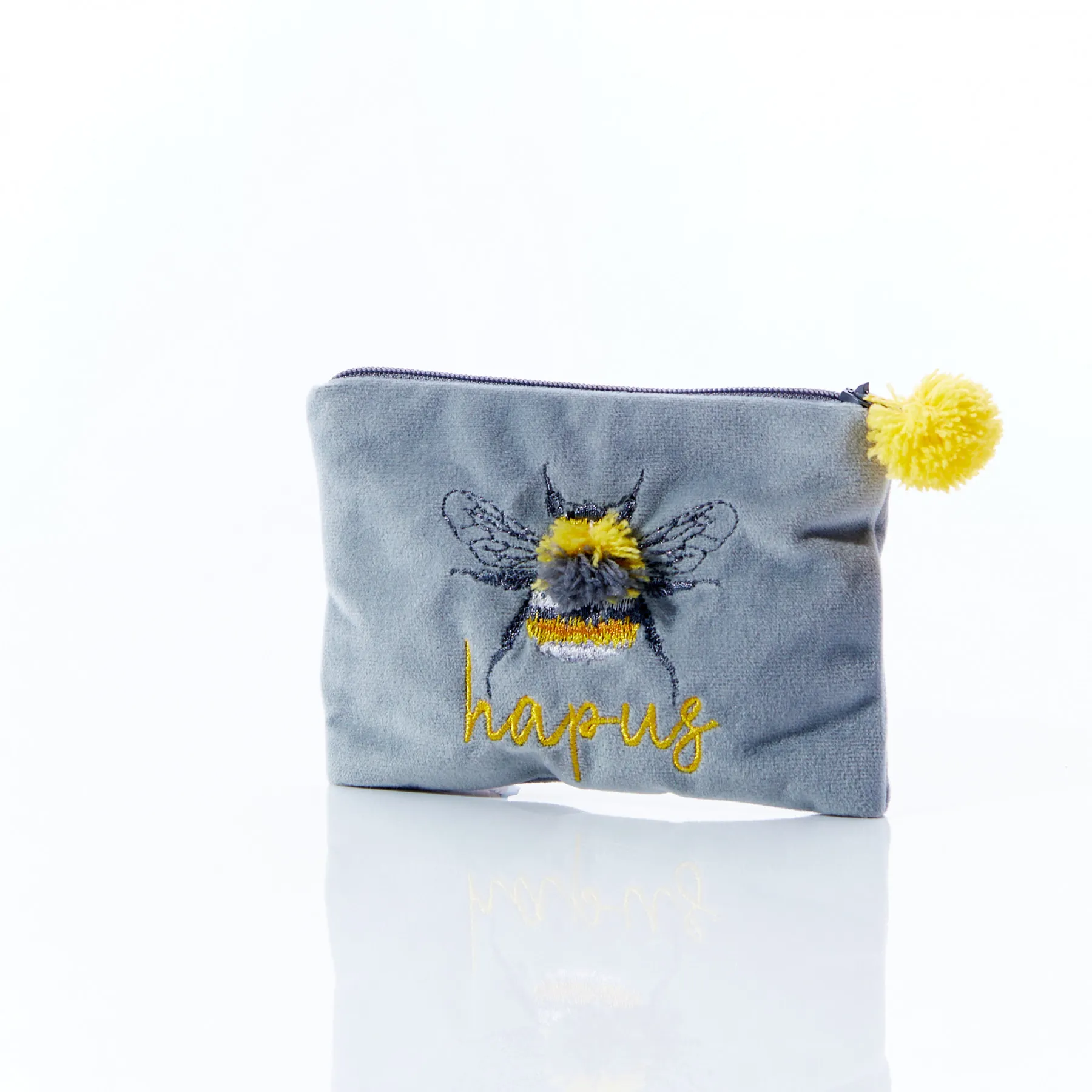 Grey 'Hapus' Bee Purse