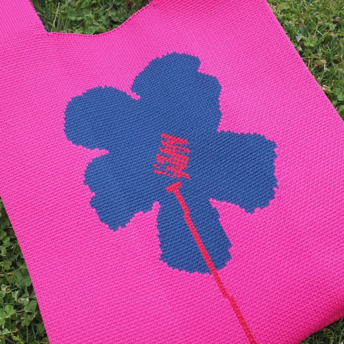 Hibiscus Chic Pink Knot Bag