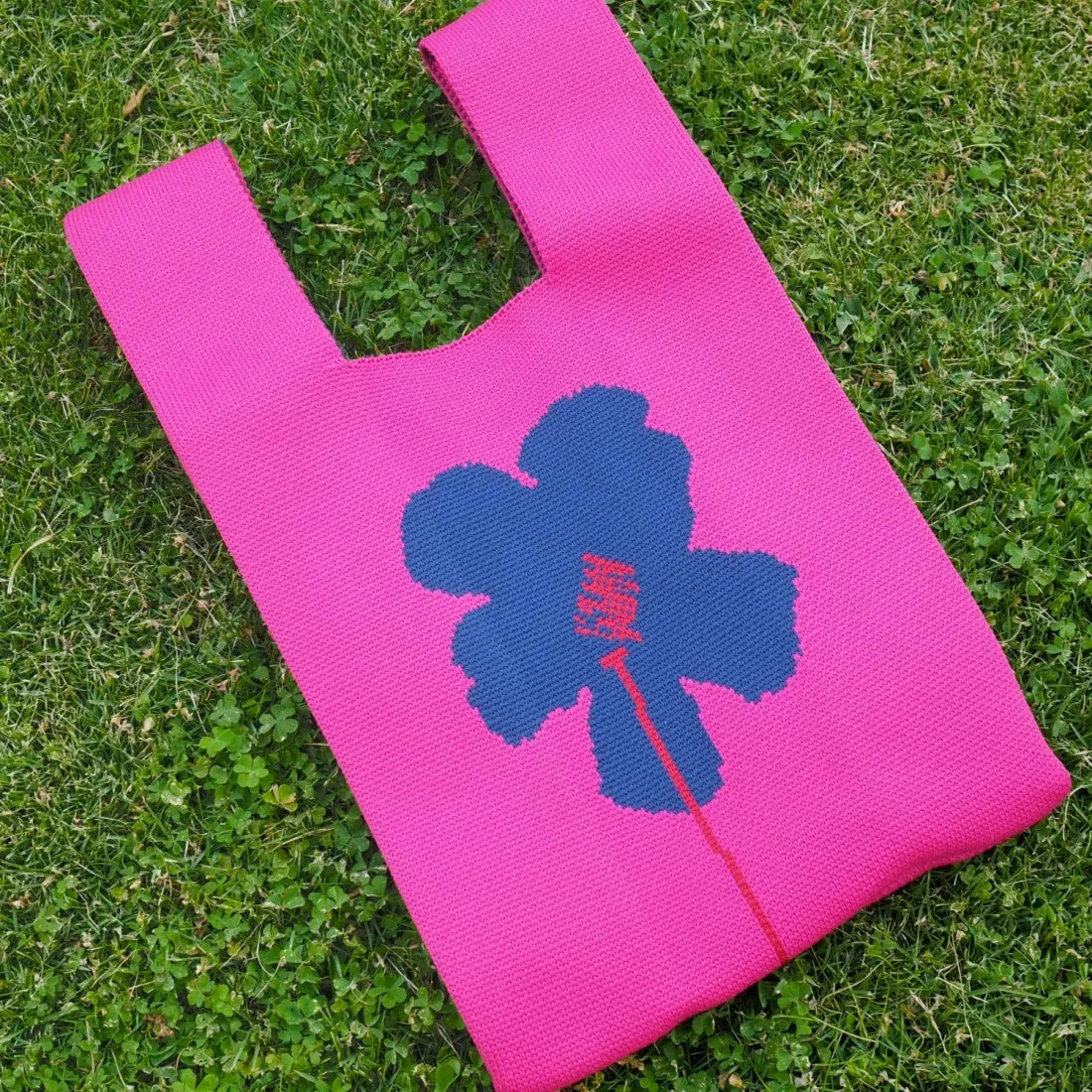 Hibiscus Chic Pink Knot Bag