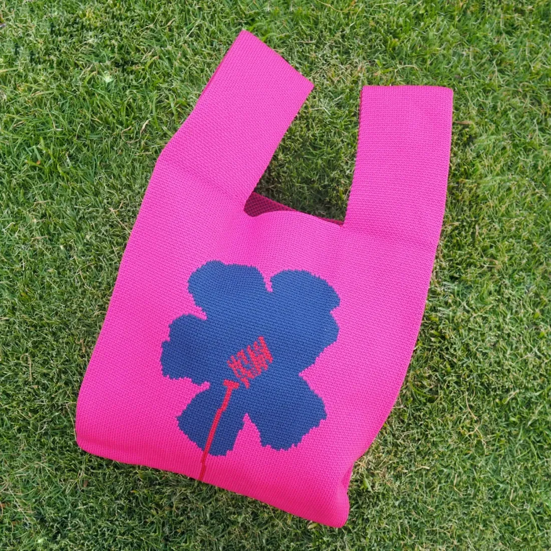 Hibiscus Chic Pink Knot Bag