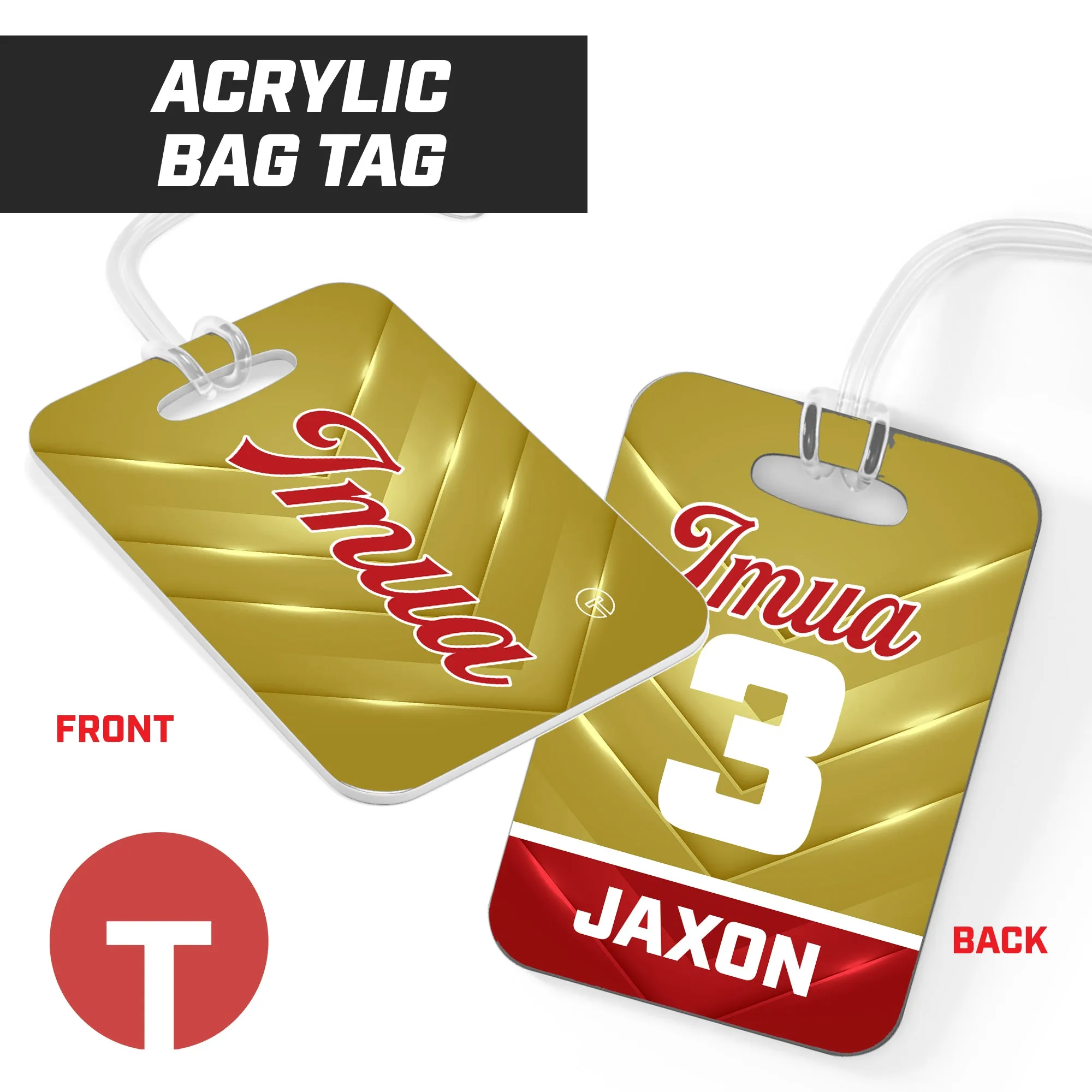 IMUA - Hard Acrylic Bag Tag