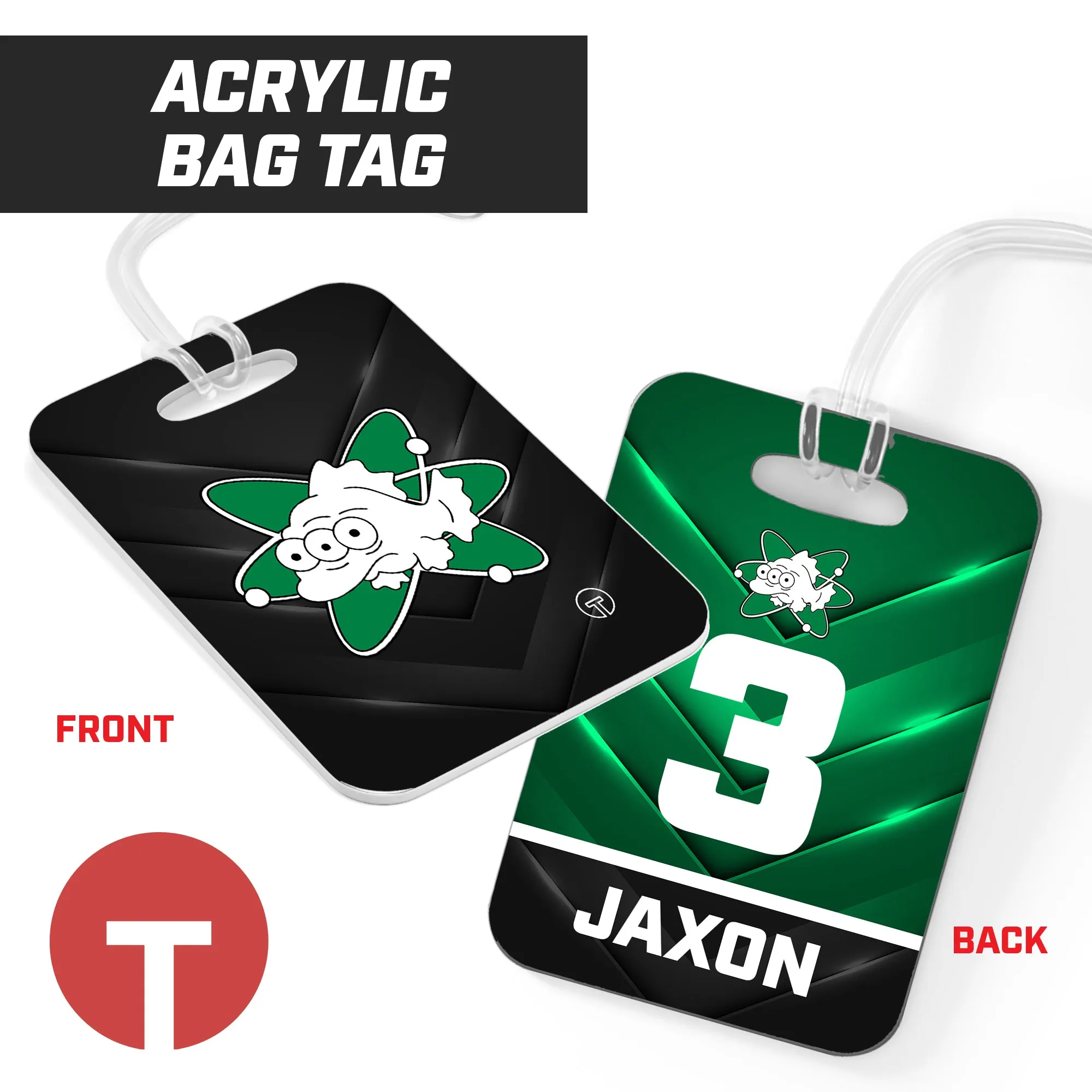 Isotopes - Hard Acrylic Bag Tag