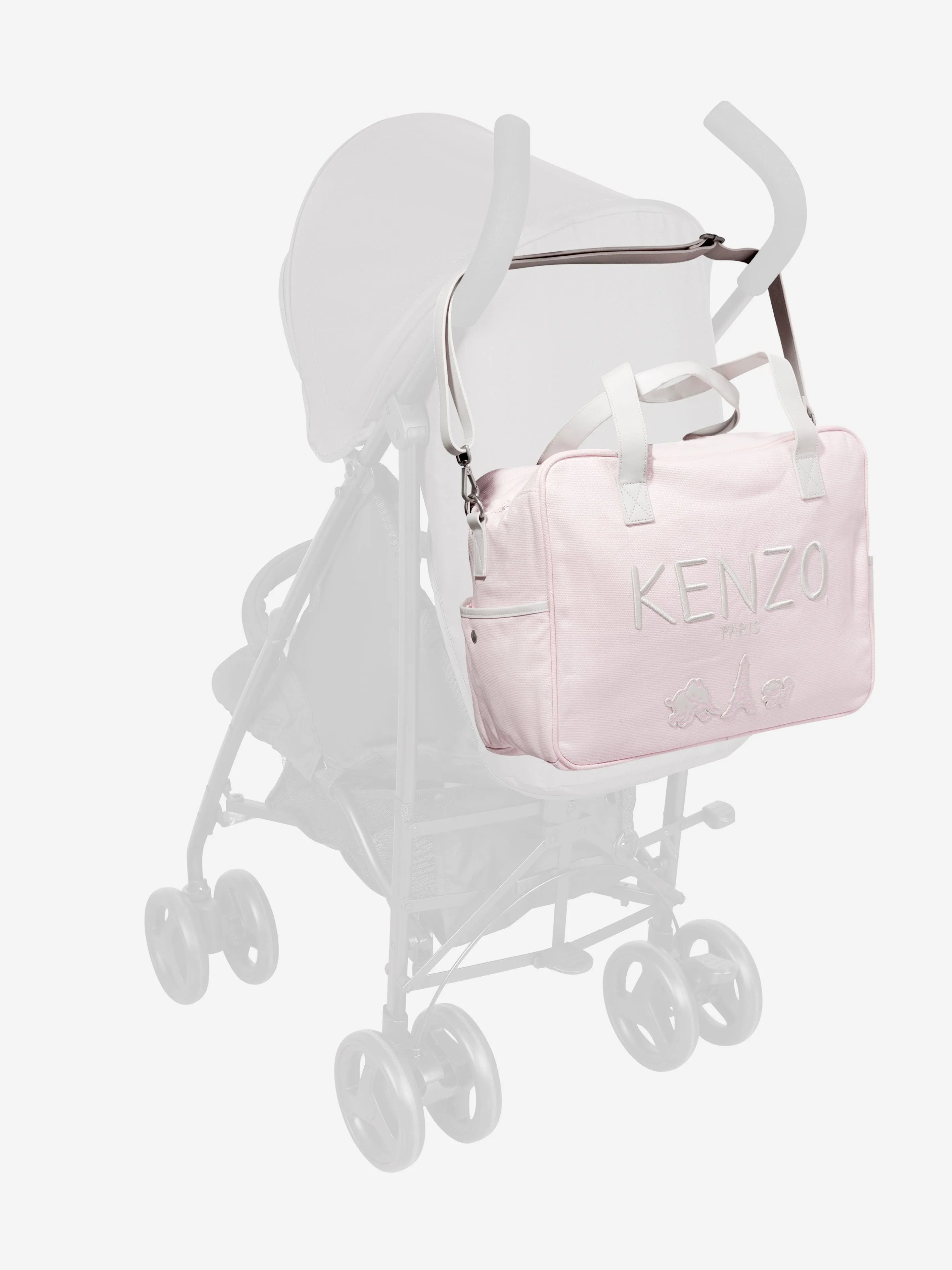 KENZO Baby Girls Logo Changing Bag in Pink