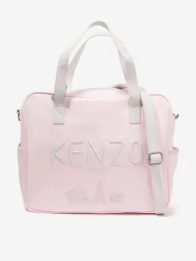 KENZO Baby Girls Logo Changing Bag in Pink