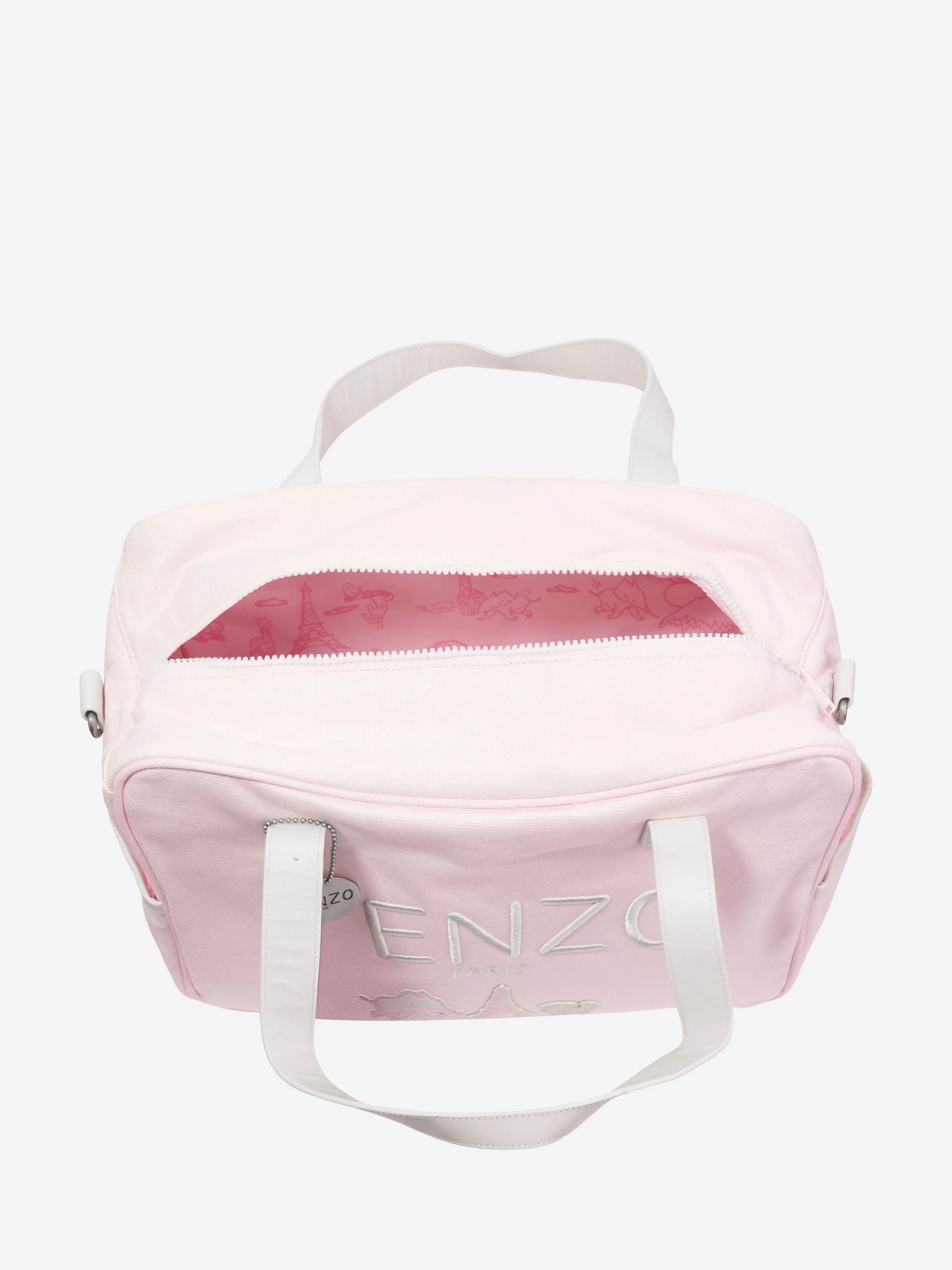 KENZO Baby Girls Logo Changing Bag in Pink