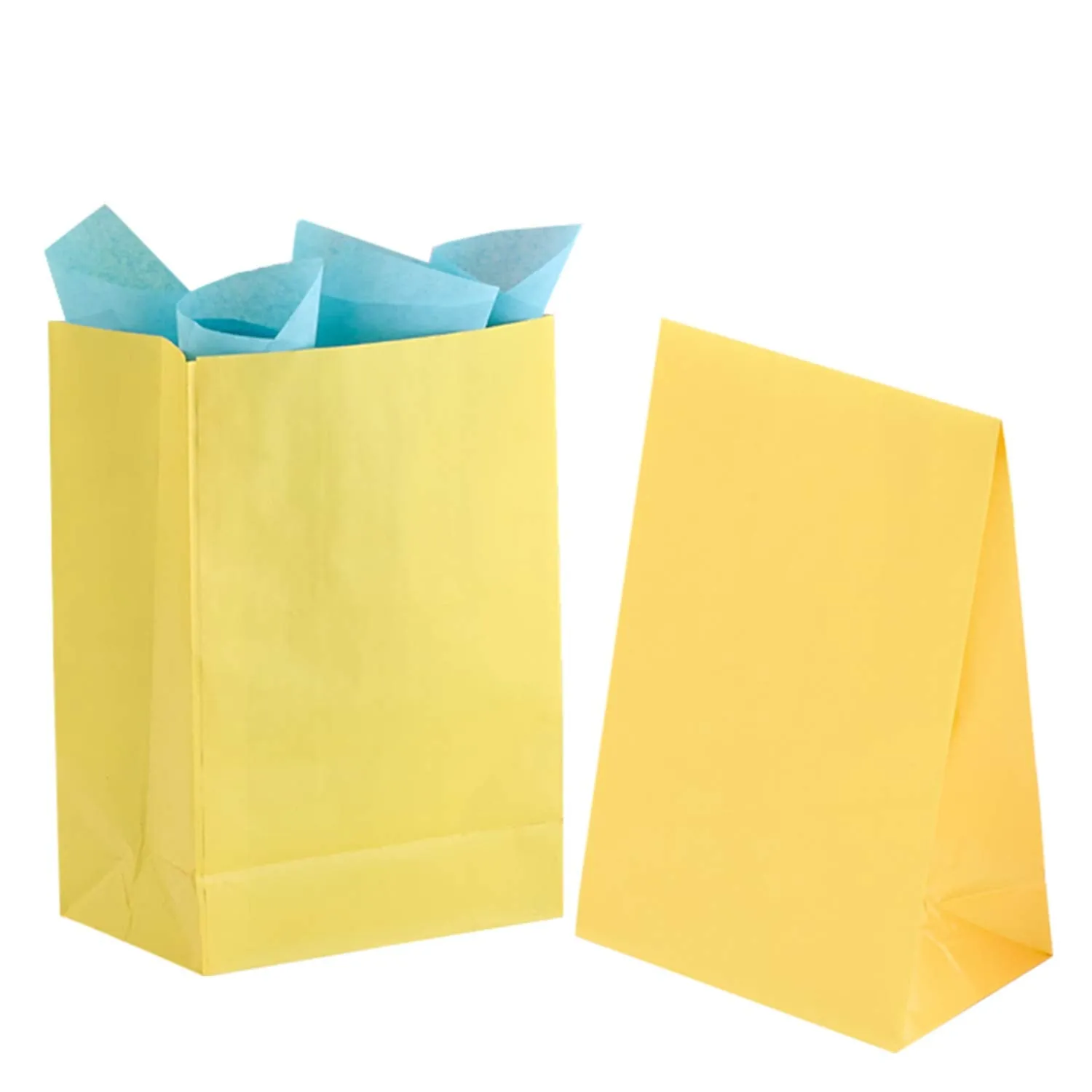Kicko Neon Assorted Paper Party Bags - 20 Pack - 10.25 Inch - Party Favors, New Moms