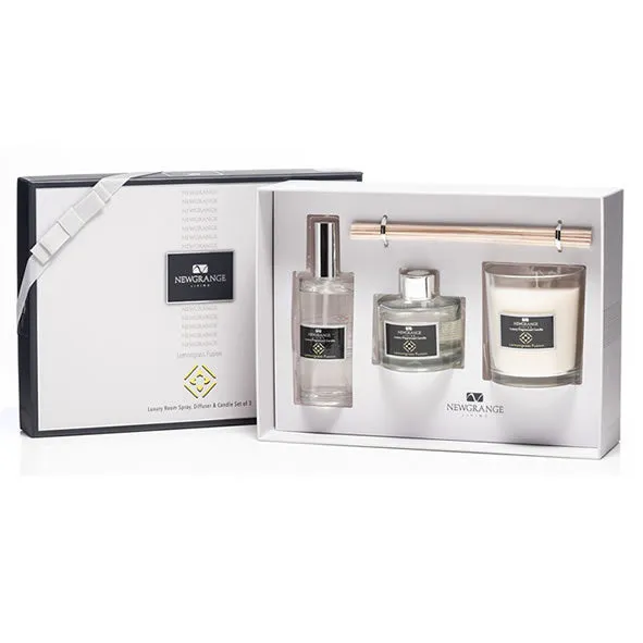 LEMONGRASS FUSION LUXURY ROOM SPRAY, DIFFUSER & CANDLE SET