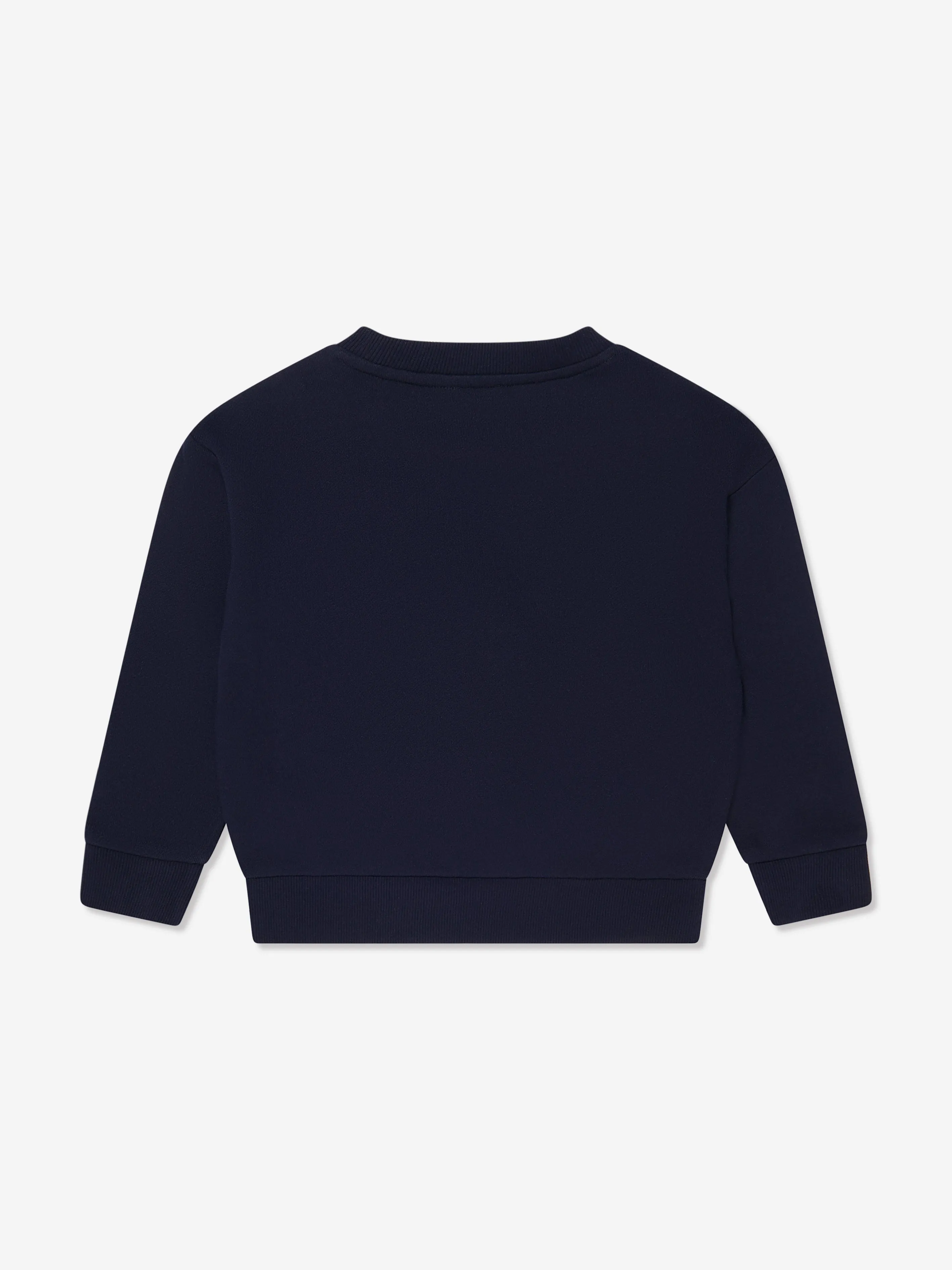 MARC JACOBS Girls Belt Bag Print Sweatshirt in Navy