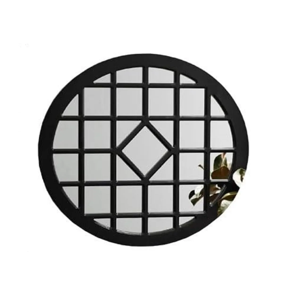Modern Art & Craft's Decoration and Hand Crafts/Wood Wall Hanging Mirror/Wall Floating/Wall Mounted/Only Frame with Out Mirror (Szie -36"x36" Inch)(Black)